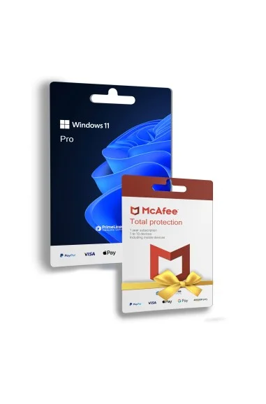 Microsoft Windows 11 Professional + Free Antivirus 