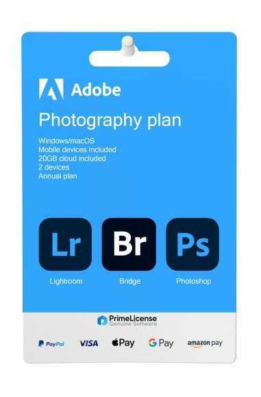 Plan de photographie Adobe Adobe