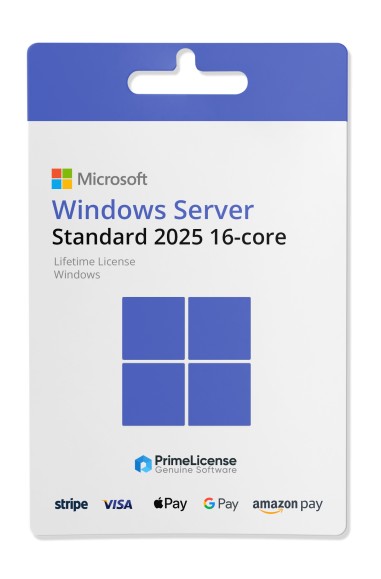 Licence Windows Server 2025 Standard (16 cœurs)