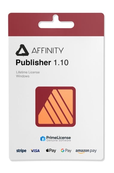 Affinity 1.10 Licence de l'éditeur